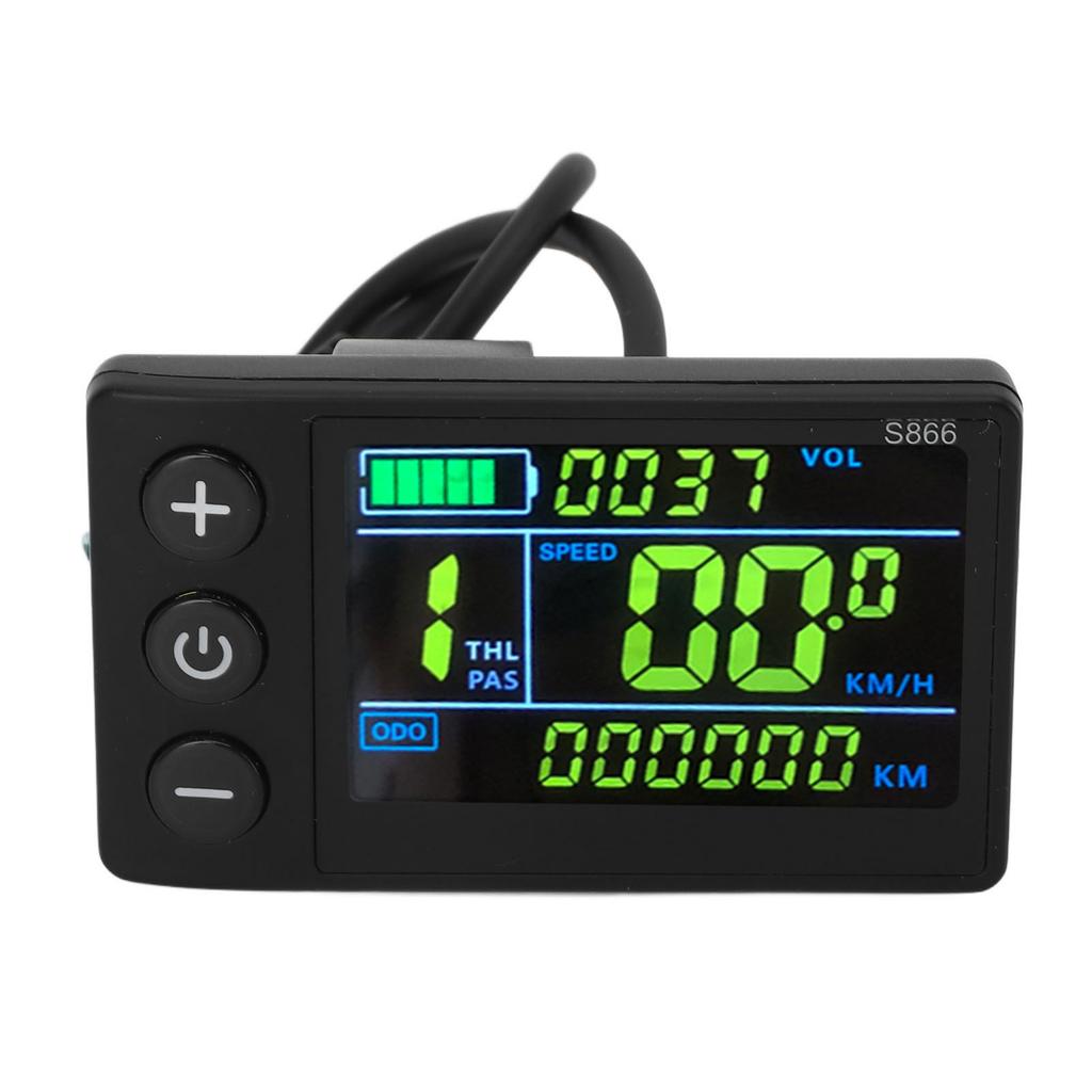 Electric Cycling LCD Display Water Proof 5 Pin Connector Backlight S866 Electric Scooter Computer Color Screen