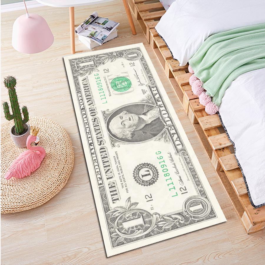 Non-slip Rectangular Rug for Bedroom, Living Room, or Entrance