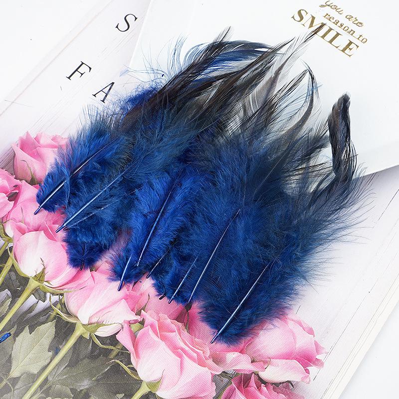 100Pcs Dyed Chicken Feather Feathers 10-15cm for DIY Crafts Handmade Jewelry Wedding Party Festival Costume Decorations