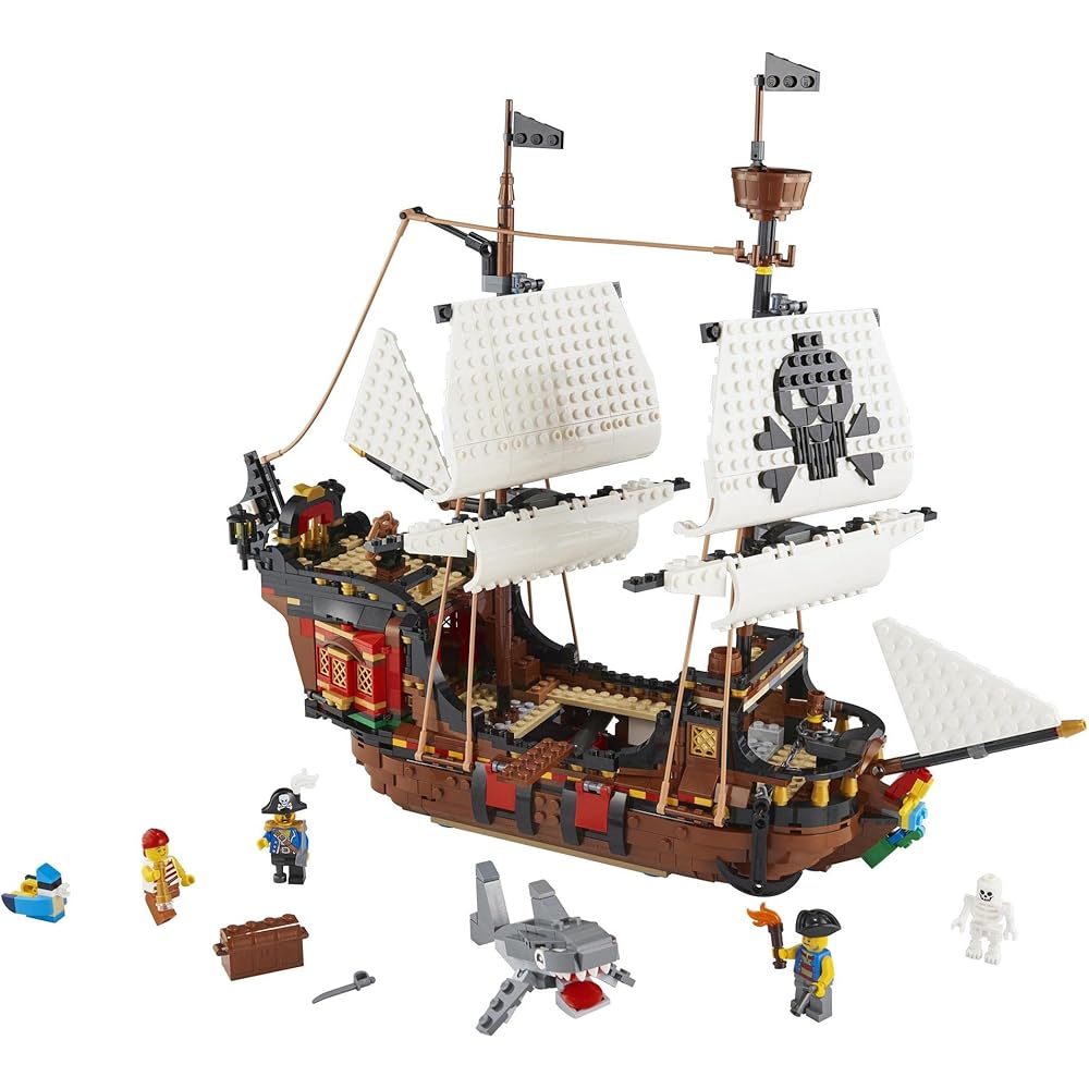 LEGO Creator Pirate Ship Building Set 9-11 Years Old Kids Toy Blocks 31109