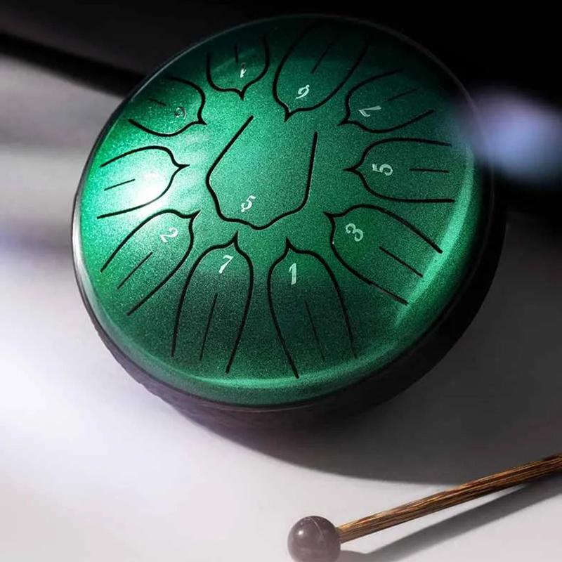 Portable Drum Professional Percussion Instrument 6 Inch 11 Note Meditation Sound Therapy Accessories Tongue Drums