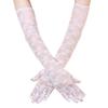 Elegant Bridal Gloves Transparent Lace Gloves Luxury Wedding Mittens  Wedding Bride