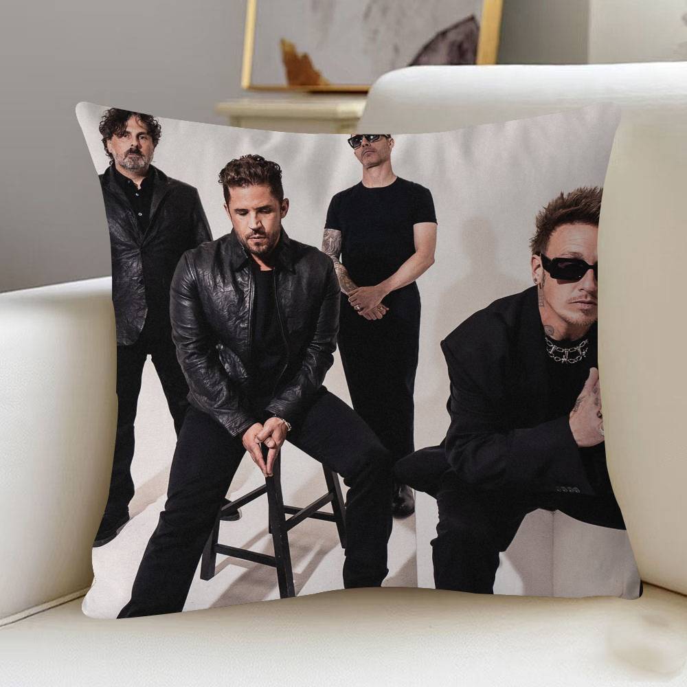 P-Papa Roach Music Art Cushion Cover Inches Farmhouse Decor Home Throw Pillow Covers For Couch Decorations