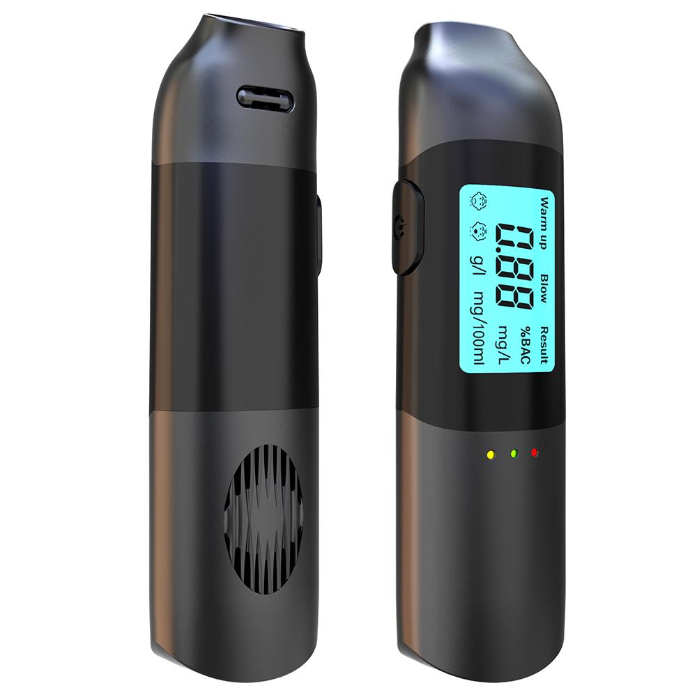 Alcohol Tester Portable High Accuracy Breathalyzer NonContacting Breath Alcohol Detector USB