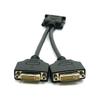 CY Male To Dual DVI Female Splitter Extension Cable for Graphics Cards Monitors DMS-59 24+5 &