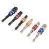 6Pcs Socket Adapter Set Hex Shank Bit Socket Wrench Adapter Extension Set Air Screwdriver Power