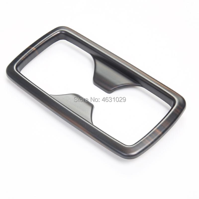 For Toyota RAV4 -2023 ABS Rear Center Armrest Water Cup Frame Rear Drain Cup Frame Decoration Stickers