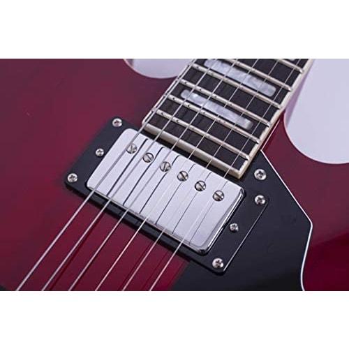 GROTE Jazz Electric Guitar Semi-Hollow Body (Red)