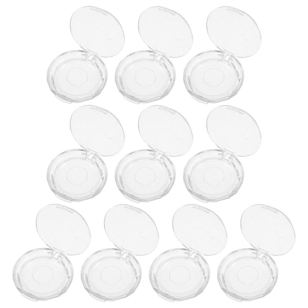 10Pcs Eyelash Storage Box Circle Lash Organizer Compact Plastic Case Eyelash Packing Holder Empty Lash Container Travel