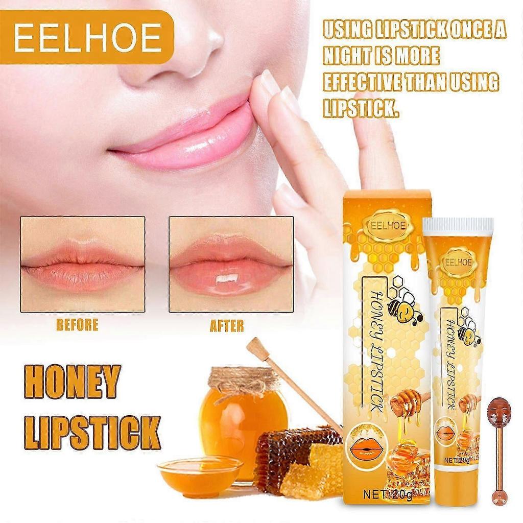 Hydrating Lip Balm with Beeswax & Shea Butter  Anti-Cracking, Reduces Lip Lines, Overnight Lip Mask, Non-Greasy, 20ml