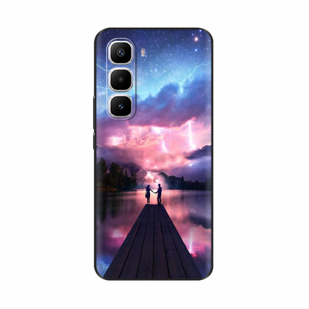 For Infinix Hot 60 Pro Plus Case Popular Love Heart Flower Soft TPU Silicone Back Cover For Infinix Hot 60i Hot60 Pro Phone Case