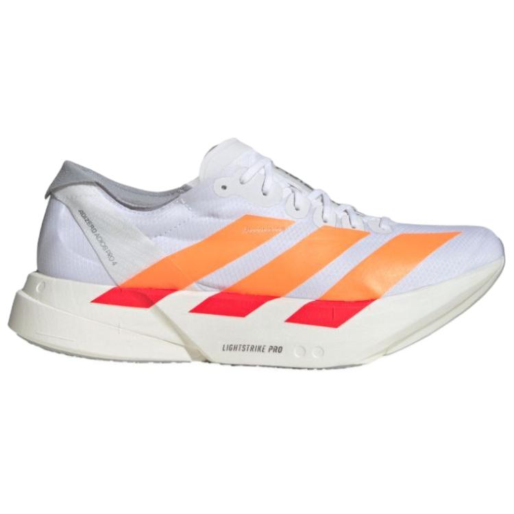 Adidas Adizero Adios Pro 4 White Lucid Orange Men Sneakers Lucid-Red JR7088