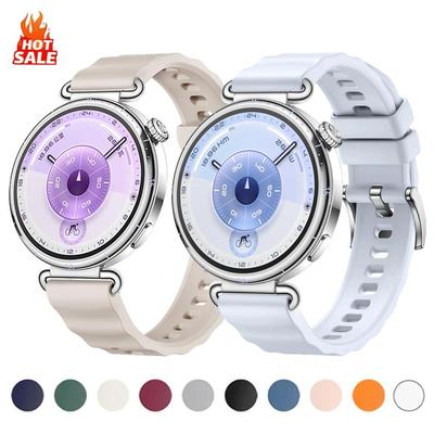 18mm silikonový řemínek pro Huawei Watch GT6 41mm Měkký sportovní náramek pro HUAWEI Watch GT4 GT5 41mm/GT5 Pro 42mm Řemínek náramek