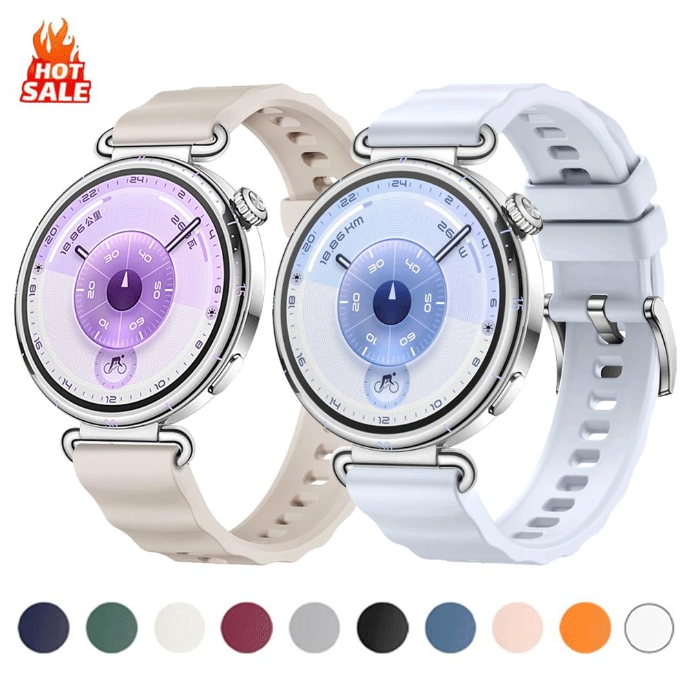 18mm Silicone Strap For Huawei Watch GT6 41mm Soft Sport WristBand for HUAWEI Watch GT4 GT5 41mm/GT5 Pro 42mm Watchband Bracelet