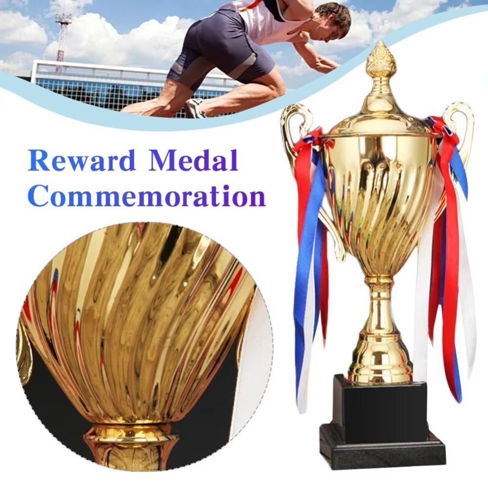 Metal Material Gold Trophy Cup Large Size Winner Trophies First Place Trophies  Celebration Events