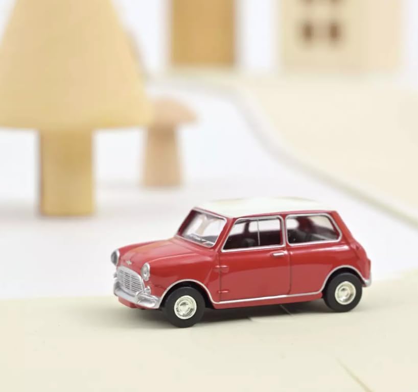 NOREV 1/64 Scale Mini Cooper S 1964 (Red/White) Diecast Model Car [Imported]