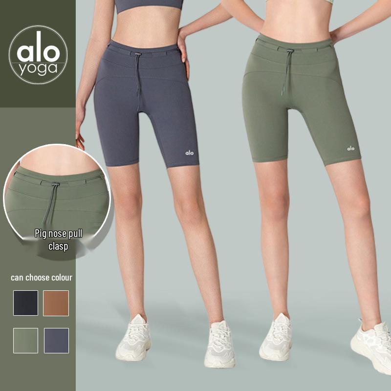 Pantaloni Yoga Elastici a 5 Punti Nord America: Leggings da Ciclismo Fitness Aderenti, Che Segnano il Punto Vita, Modellanti, Sollevanti Glutei.