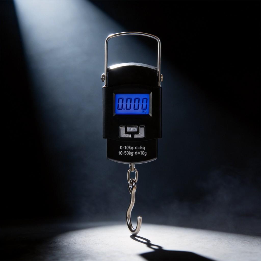 Compact Portable Digital Scale With Hook For Fishing And Food Weighing