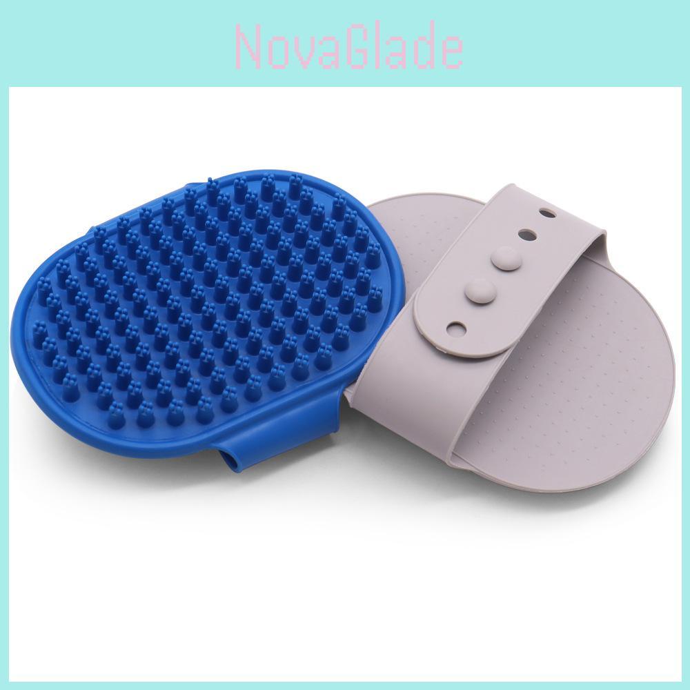 Pet Bath Brush Short Hair Dog Massage Glove Silicone Brush For Bathing And Grooming Cat Grooming Tool Tpr Material