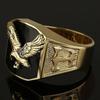 Domineering Metal  Men's Ring Punk Style Enamel Animal Male Rings Jewelry Hand Accessories