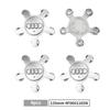 4PCS 60/61/68/69/135mm For Wheel Center Cap Car Hub Cap Fit For Audi A4 A6 A8 A3 A5 Q5 Q7 RS4 RS5 C5 S3 S5 Q3 Car Accessories
