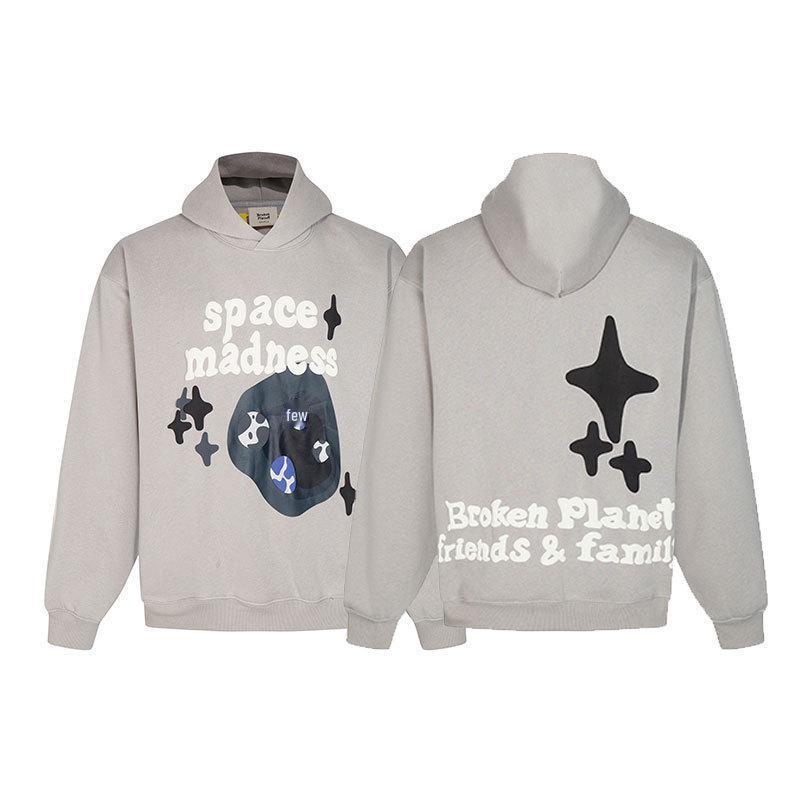 

Унісекс Оксамитовий Худі з Принтом Broken Planet - Модний & Повсякденний Small
