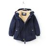 Boys and Girls Autumn and Winter Hooded and Plush Thick Jacket Children's Warm and Cold Coat