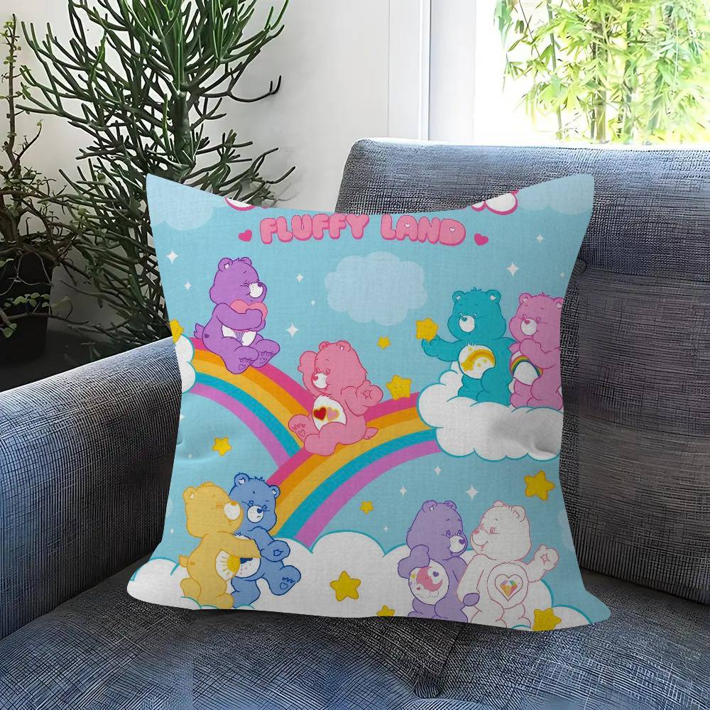 Pillow Gift Home Office Decoration Pillow Bedroom Sofa Car Cushion Coverpillow Case Cute C-Care B-Bears