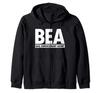 BEA Bail Enforcement Agent Bounty Hunter Uniform White Zip Hoodie