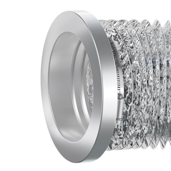 1 Set Exhaust Connector Metal Housing Magnetic Dryer Vent Connector Kit Easy Cleaning Air-Tight Exhaust Joint