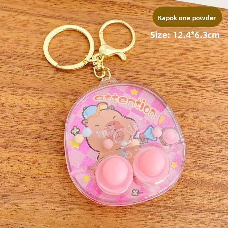 

Capybara Cartoon Theme Print Handheld Water Ring Toss Game Pendant Console