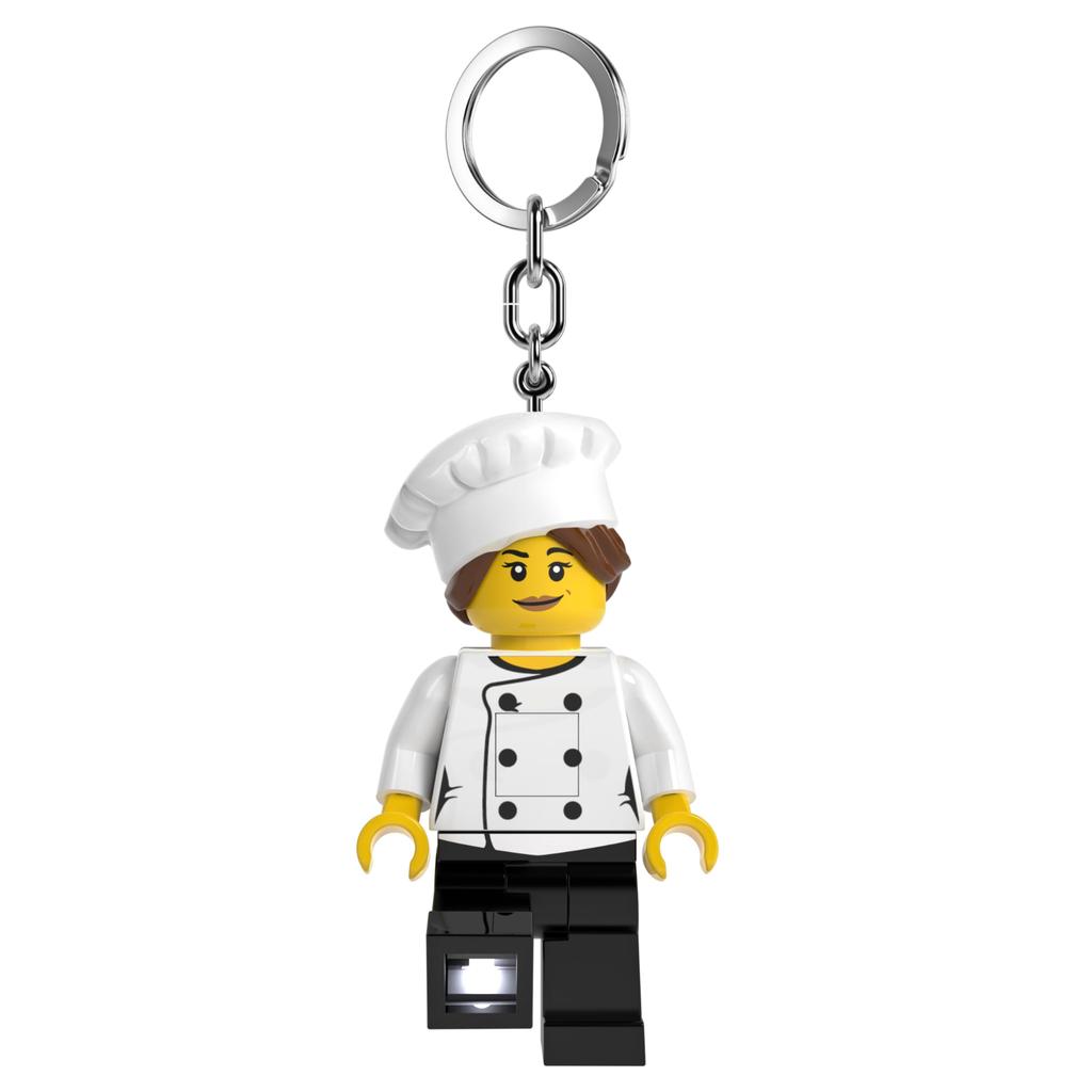 IQ Iconic Gourmet Chef Key Light Keychain LED Keychain Light Block Toy Doll Movable Mini Figure