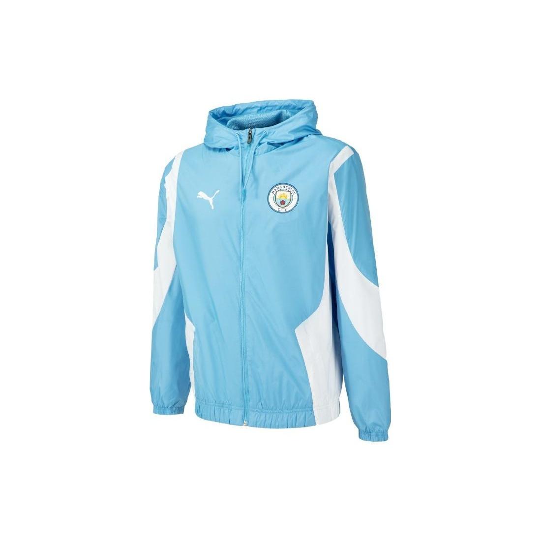 PUMA Mcfc Prematch Woven Anthem Jacket Blue Men s 772846-01 M