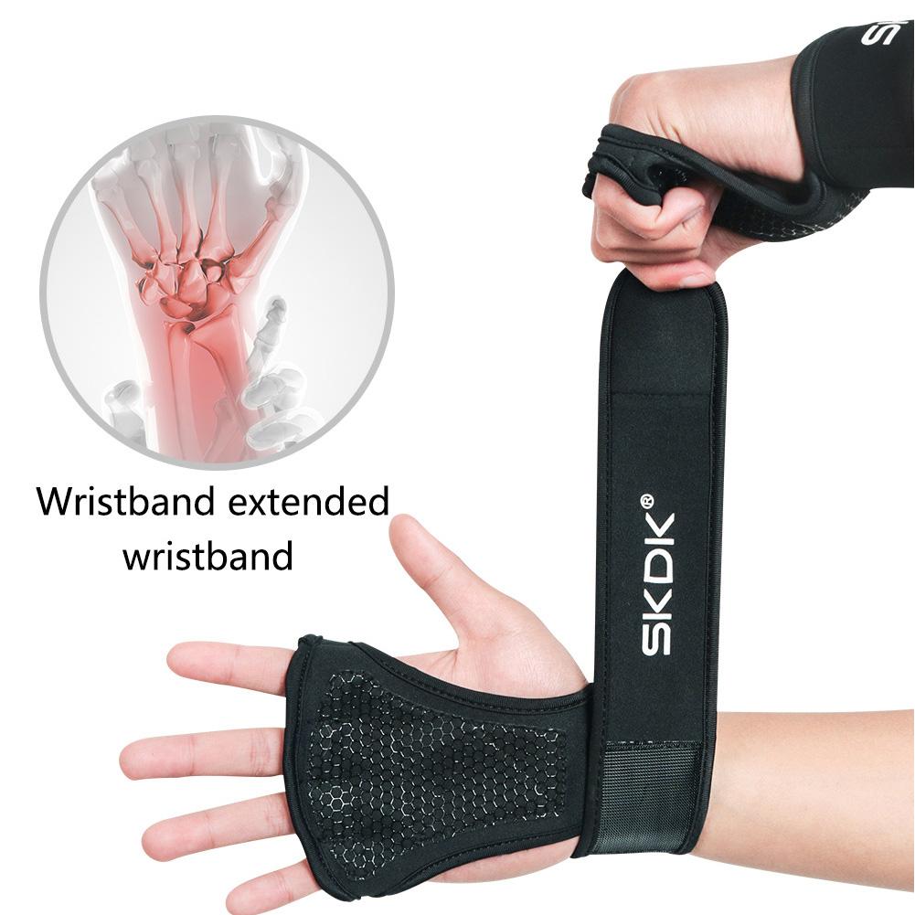 Weight Lifting Fitness Gloves With Wrist Wraps Full Palm Protection Gym Workout Gloves Power Lifting Equipment