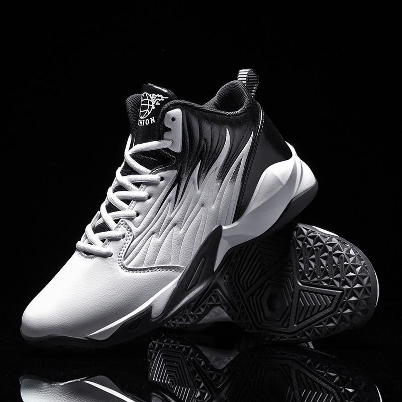 Men Basketball Shoes Anti Slip High-top Outdoor Sports Field Training Shoes Flat Comfortable Walking Shoes for Men Sneakers