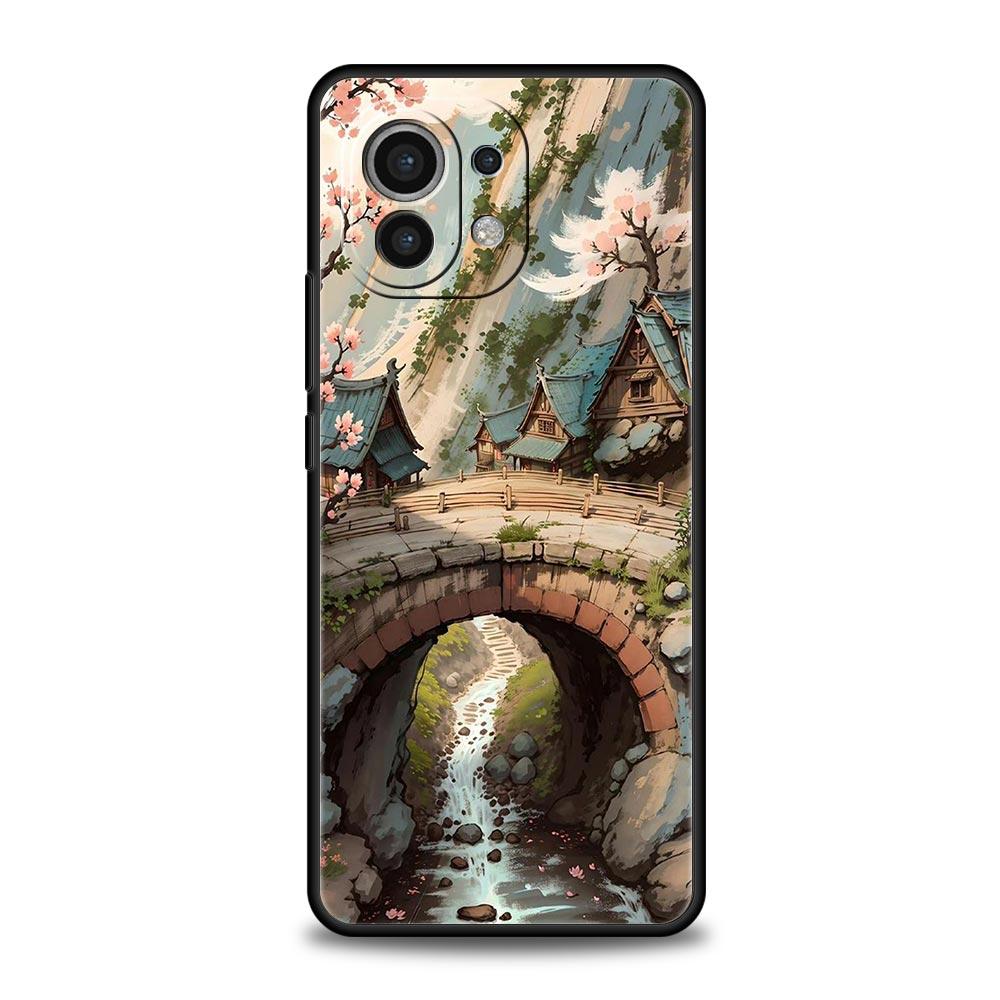 Phone Case For Xiaomi Mi 15 14 13 12 11 Lite 14T 13T 12T 11T Pro Poco X6 X5 M3 X3 Pro F5 F4 Cover Landscape Art