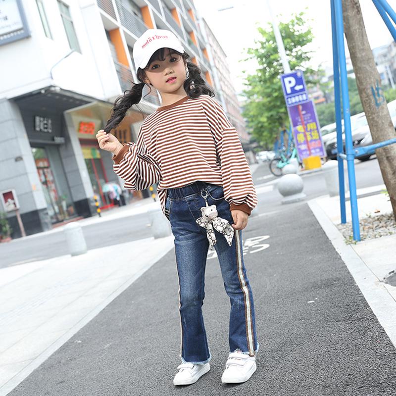 Chicas Jeans Pantalones de pierna ancha Lindo Oso Colgante Pantalones  Vaqueros Moda Pantalones Acampanados Infantiles comprar a buen precio —  entrega gratuita, reseñas reales con fotos — Joom
