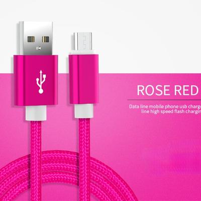 Kabel USB do szybkiego ładowania danych w nylonowym oplocie do iPhone'a Samsung XiaoMi HuaWei