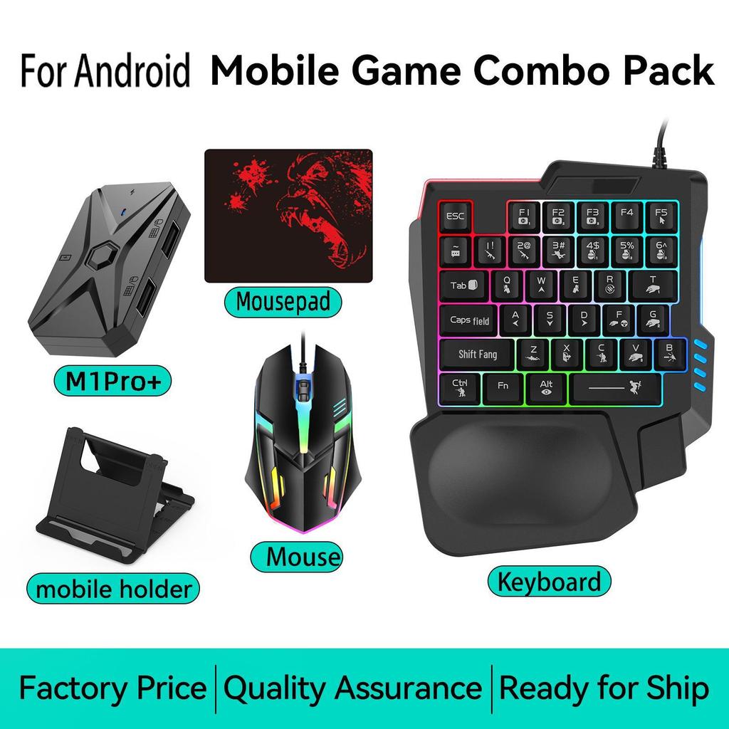 Set Controller Gioco Android Jiaying M1Pro+: Convertitore Throne per Tastiera e Mouse PUBG.