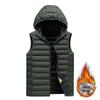 Herren Winter 2024 Slim Fit Baumwolljacke mit abnehmbarer Kapuze - Koreanischer Stil Trendige Gerippte Oberbekleidung