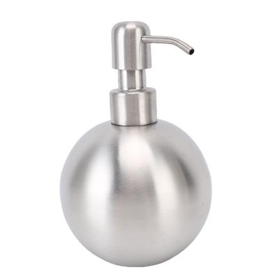 500ml Spherical Soap Dispenser Refillable Stainless Steel Lotion Bottle for Bathroom Toiletries