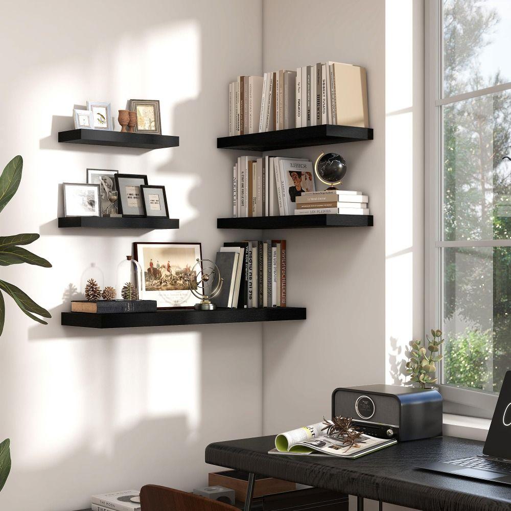 1pc Deeper Storage Shelf Wooden Bathroom Shelves Floating Shelves  for Living Room Bedroom Kitchen