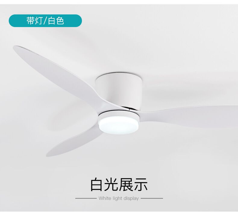 42 52 Inch Ceiling Fans With Lights Led 3 Color 6 Speeds DC Motor Fans Remote Control Low Floor Decorative Fans With Lighting 42inch DC Motor&85-265V
