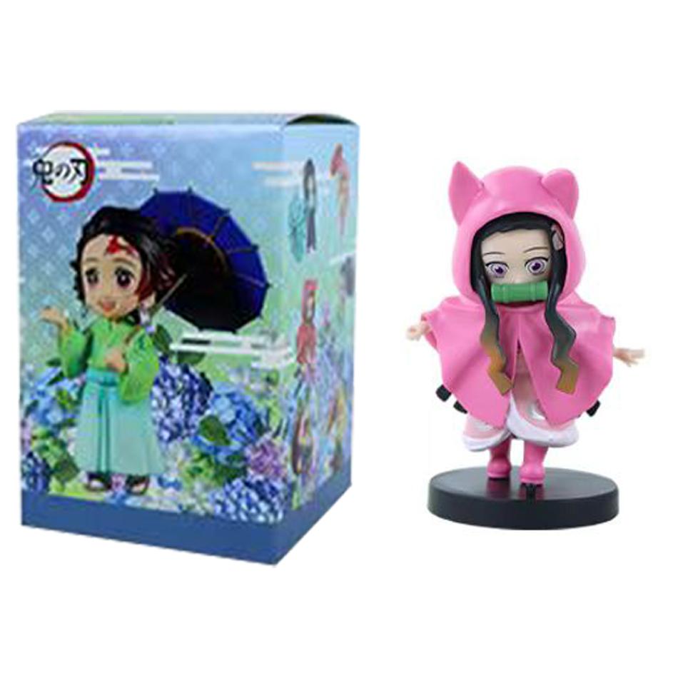 Demon Slayer Plum Rain Series Blind Box Figure - Mystery Toy Gift Featuring Kochou Shinobu Tomioka Giyuu Kanroji Mitsuri