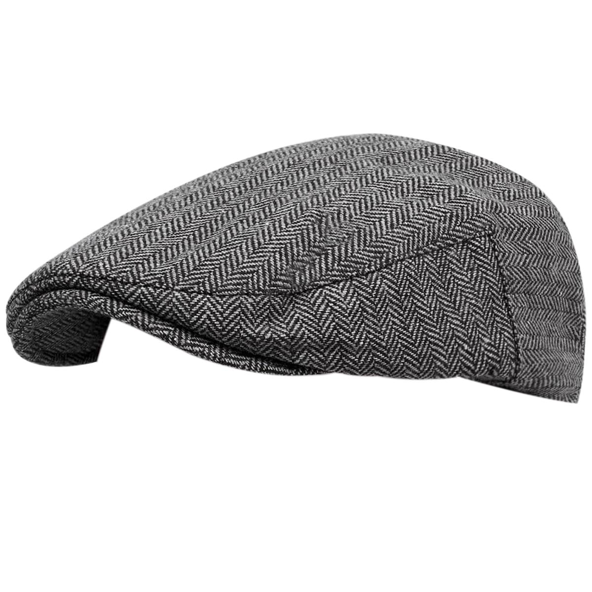 

Детские ретро-кепки газетчика, шляпы британских художников, весенне-осенние береты, плоские кепки с елочкой, береты в стиле хип-хоп для мальчиков серый