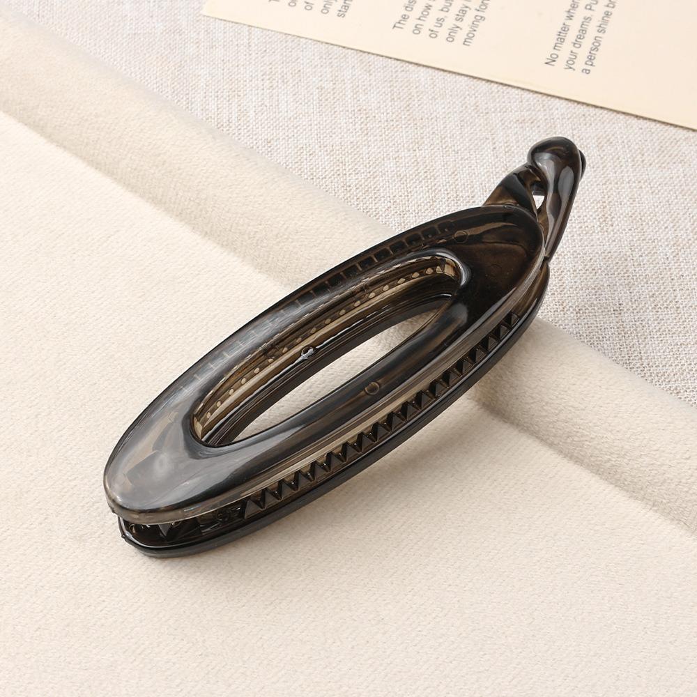 Leopard Print Banana Clip Oval Anti Slip Ponytail Clip Fashion Versatile Hair Clamp Headwear Hair Accessories Korean Headwear