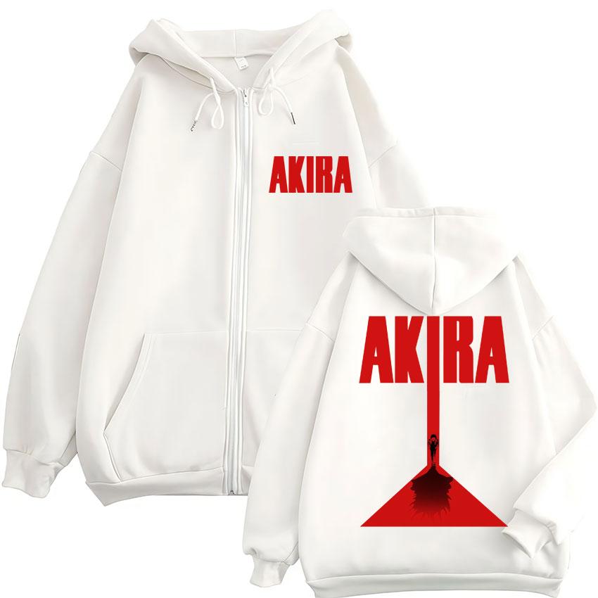 Japan Anime Akira Harajuku Vintage Zipper Hoodie Science Fiction Movie Shotaro Manga Sweatshirt Fleece Oversized Jackets