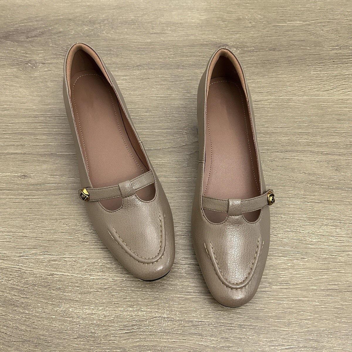 

Лоферы Камелия ретро туфли Мэри Джейн с мелким вырезом туфли-лодочки маленькие кожаные туфли женские 40 хаки