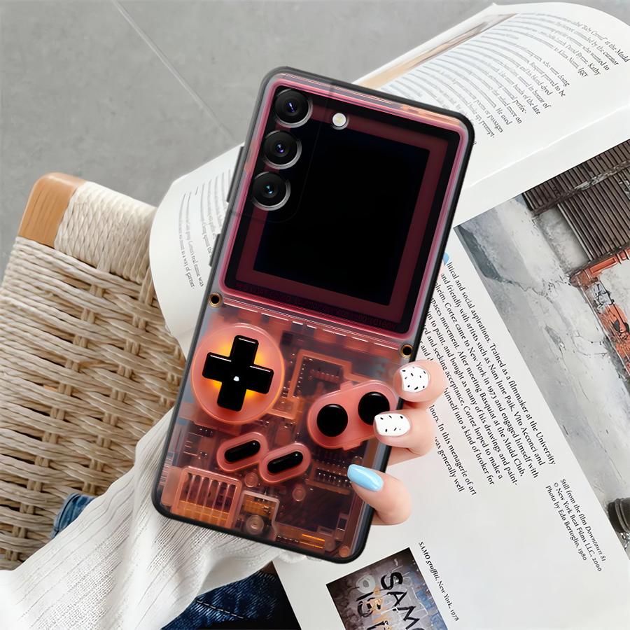 

Case for Samsung Galaxy A40 A16 A06 A05 A04 A50 A30 A15 A03 A70 A10 A12 A20 A13 Black Soft Phone Cover Red Gaming Console Galaxy A02s