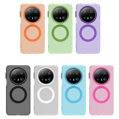 Magsafe Matte Telefoonhoesje Voor Huawei Mate 70 70 Pro 70 Pro+ Beschermhoes Voor Magnetisch Draadloos Opladen Schokbestendige Achterkant
